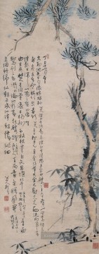 八大山人 朱耷 Bada Shanren Zhu Da Werke - Drei Freunde der winterlichen China Tinte